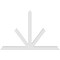 Ekena Millwork Saratoga Architectural Grade PVC Gable Bracket, 108"W x 72"H x 4"D x 6"F, 16/12 Pitch GBP108X72X0406SAR00 - alternate 2